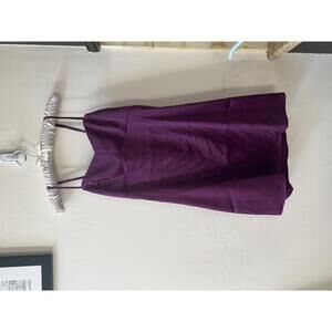 Urban Outfitters Purple Satin Mini Dress with Bow Detail